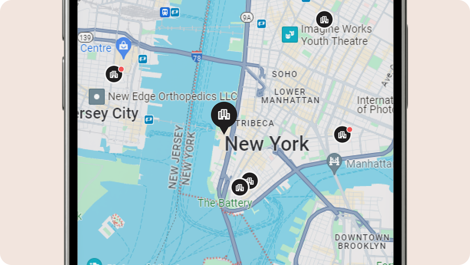 Community map of exclusive listings